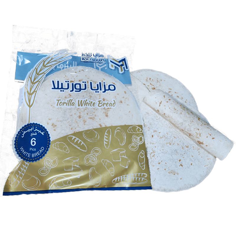 خبز التورتيلا الأبيض